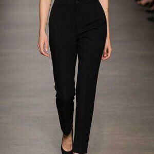 Stunning 100% Goat Leather Suede Black Sandro Skinny Pants